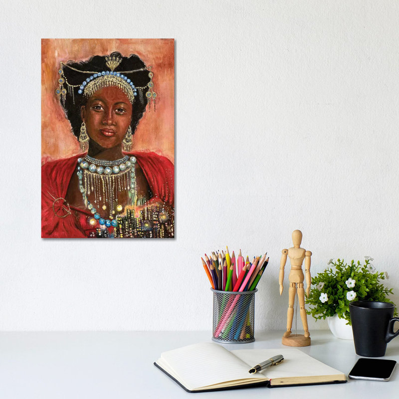 Postcard III by Jahna Vashti - Wrapped Canvas Painting, 30.48cm H x 20.32cm W x 1.905cm D