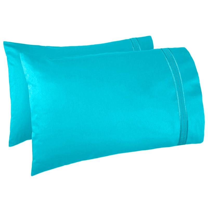 Microfiber Solid Colour Sheet Set, Beach Blue