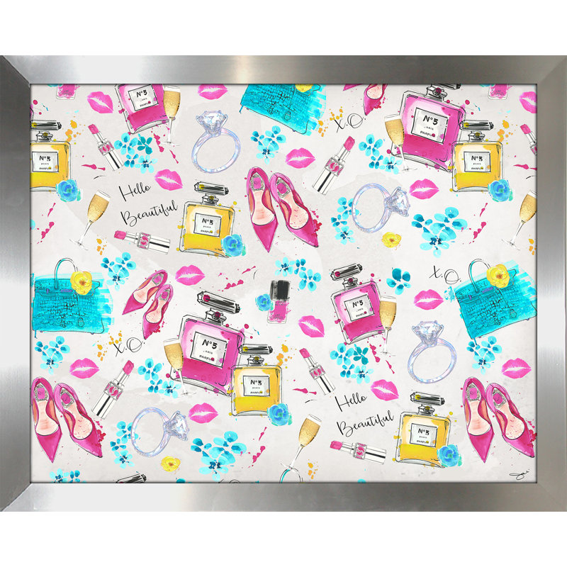 «Spring on My Mind 3», impression, H 12,5 po x l 15,5 po, Pas de tapis, Encadrement argenté