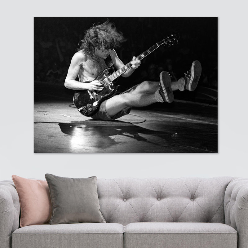 Angus ACDC Angus Young Live - Wrapped Canvas Print, 84cm H x 120cm W x 3.8cm D