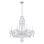 Sterling 7 Light 25in x 26in Chandelier in Silver with Clear Heritage Handcut Crystals