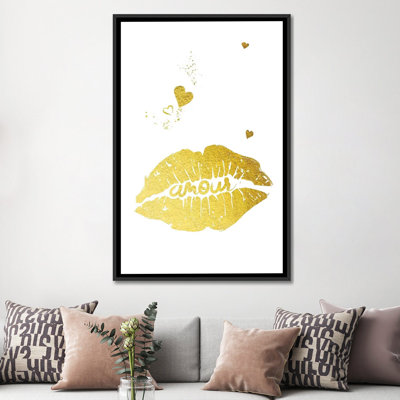 « golden amour ii », reproduction d’impression sur toile