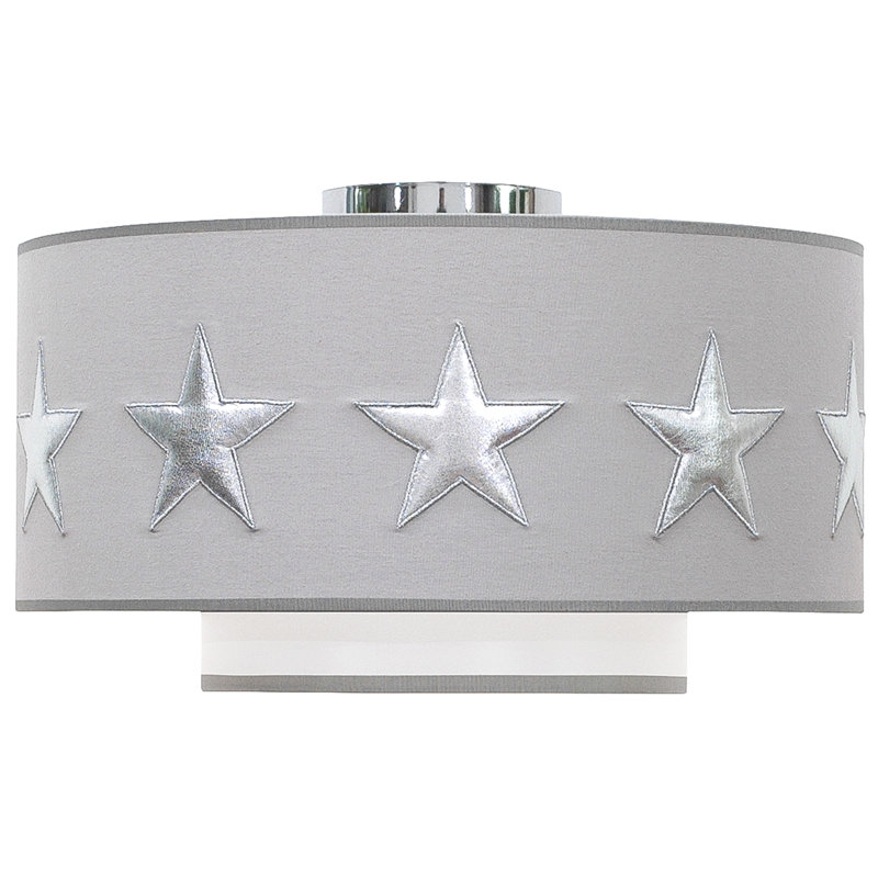 Desrochers Cotton Flush Mount, Grey