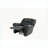 Recliners Modern Manual Motion Glider Chair with Nailhead Trim | 41”x39”x37”H | Black | Bonded Leather-1699241735