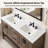 Floyd 60'' Free Standing Double Bathroom Vanity with Engineered Stone Top-999023288