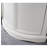 23.62" White Corner Solid Wood Wine Cabinets & Curio Cabinets
