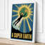 Ascent to Earth Retro - Wrapped Canvas-1385852932-1385852930