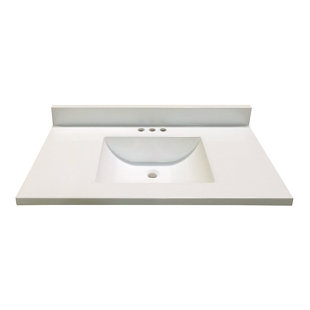 Plateau de meuble-lavabo simple 37 po