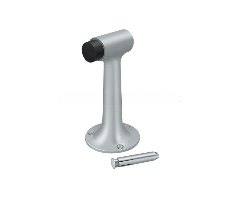 Door Stop, Brushed Chrome