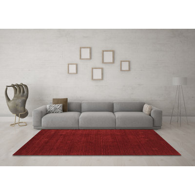 Tapis contemporains brun lavable à la machine 2648