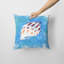 Coussin intérieur / extérieur bleu Shells