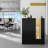 35.43'' W Rectangle Modern Wood Reception Desk With Open Shelvings