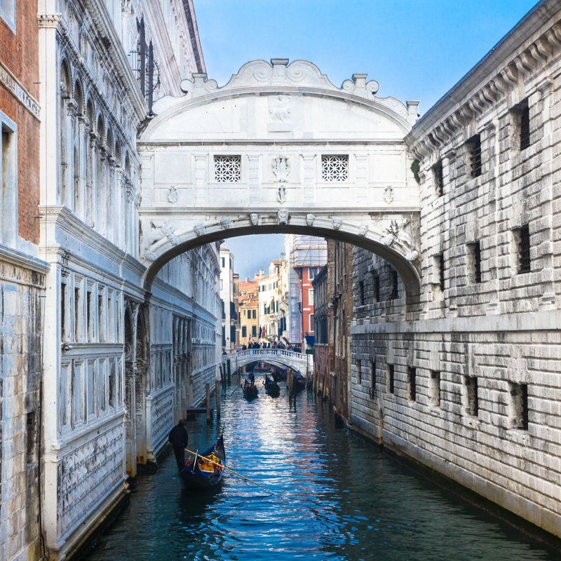 Bridge Of Sighs - Wrapped Canvas Print, 122cm H x 122cm W