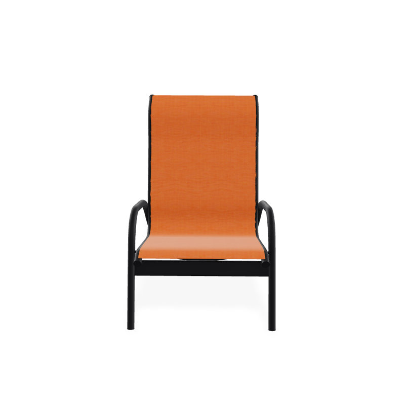 Gardenella Patio Chair, Tangerine, Black