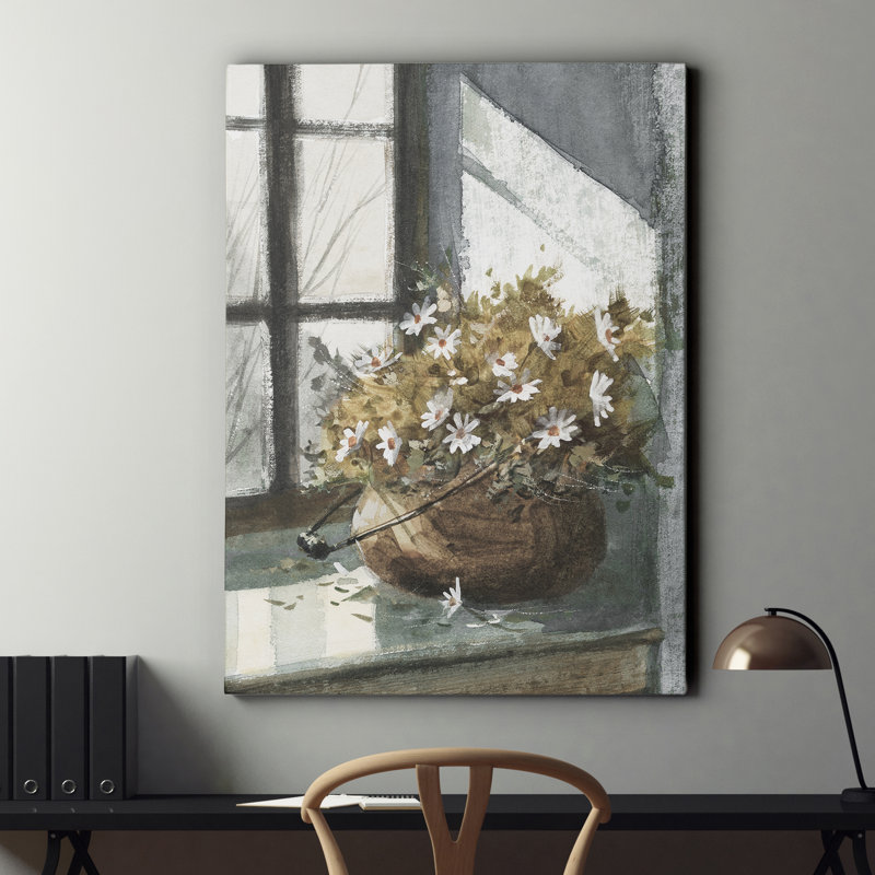 «Daisies in the Window», reproduction sur toile tendue, H 30 po x l 40 po x P 1,5 po