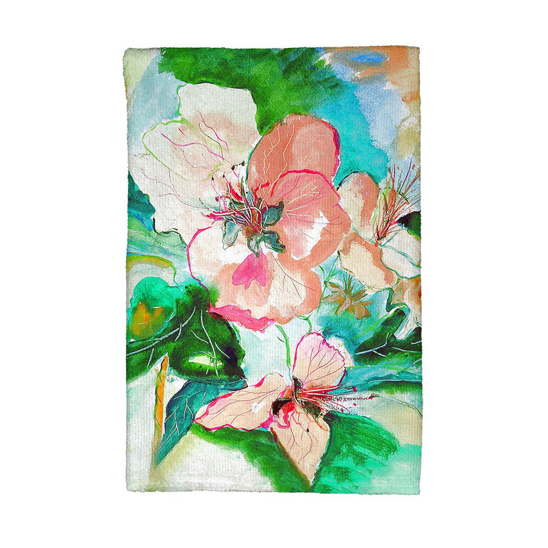Serviette de thé floral