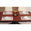 Table de salle à manger extensible 63 "à 78,7" avec rallonge autoportante, brun noyer et noir