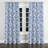 French Country Velvet Curtains - Blue French Garden Toile Grommet Curtain - 1 Panel-1903925867-1903925866