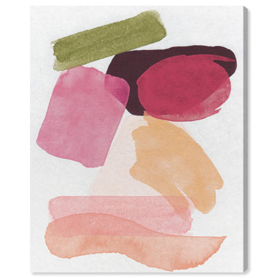 Pièces de tulle sur toile, pastel boho abstrait par Art Remedy