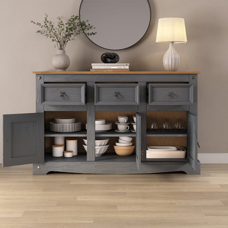 Aticus 125cm Solid Wood Sideboard