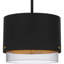 Moreauville 3-Light Matte Black Pendant Light