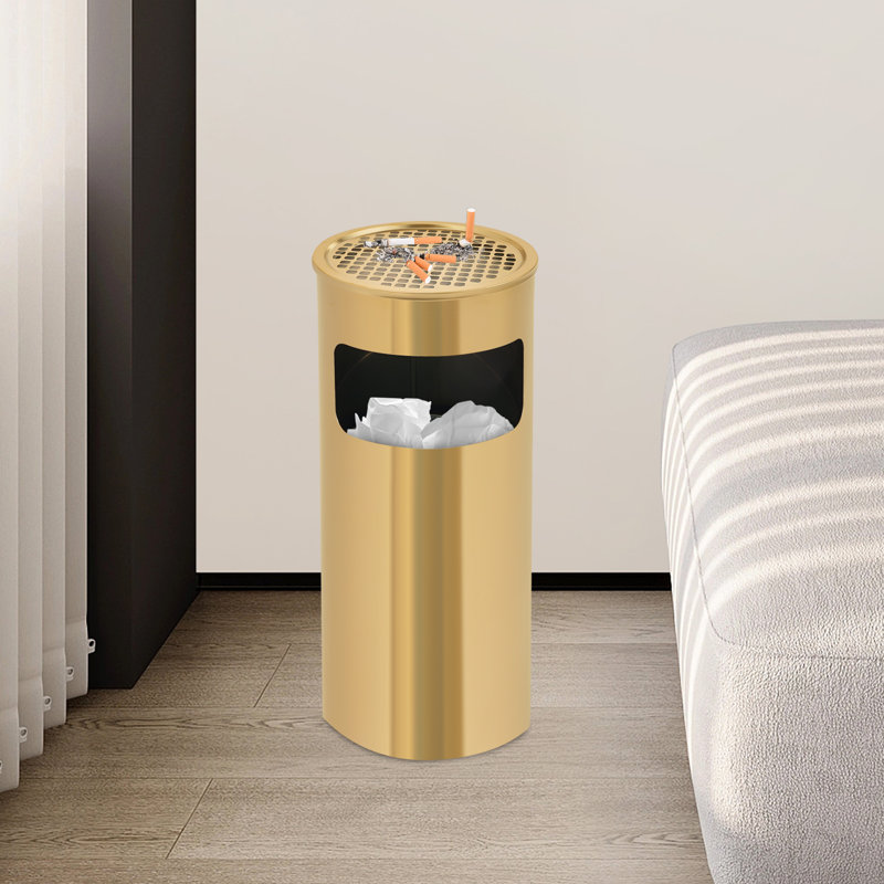 15L Stainless Steel Trash Can