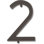 Modern Avalon 4-1/2" H Floating Mount House Number