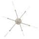 Emory 6 Light Metal Dimmable LED Sputnik Chandelier
