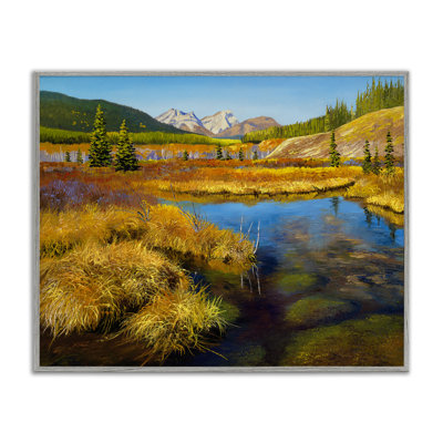 «Lush Pond Landscape», estampe numérique par Andrew Kiss
