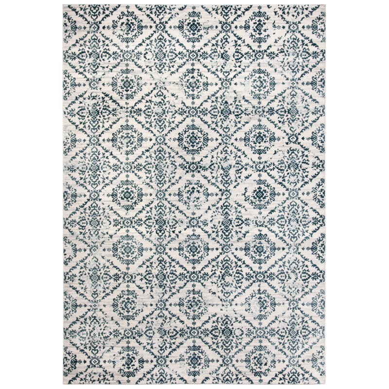 Abney Performance Ikat Rug, Rectangle 5'3" x 7'7"