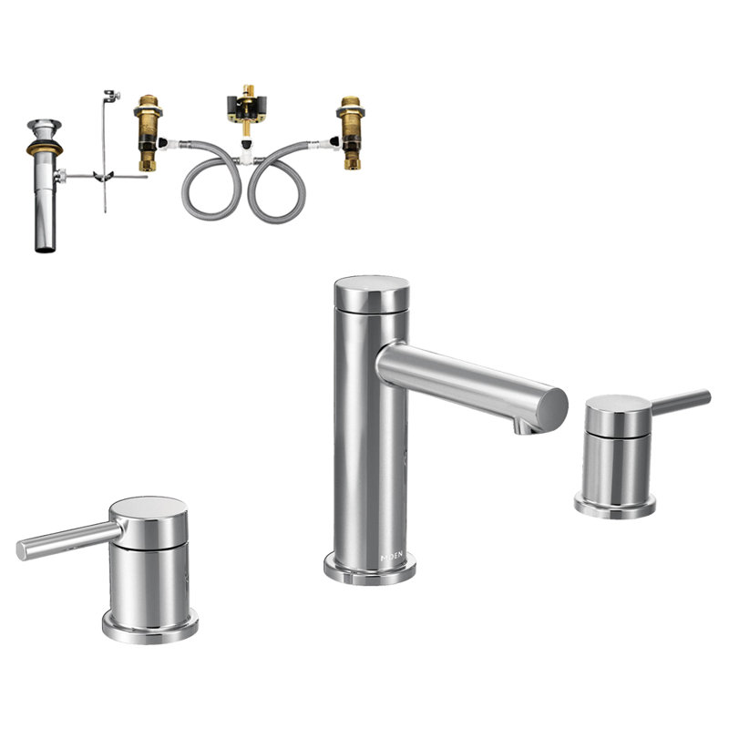 Align 2-Handle Lavatory Widespread Bathroom Faucet, Chrome