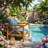Barva 27.9" W x 28.7" D x 24" H Acacia Wood Outdoor Club Chair with Cushions (Set of 2)