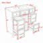 Meuble-lavabo 36 po avec lavabo en céramique, armoire de rangement avec porte à fermeture douce et 3 tiroirs-203662994