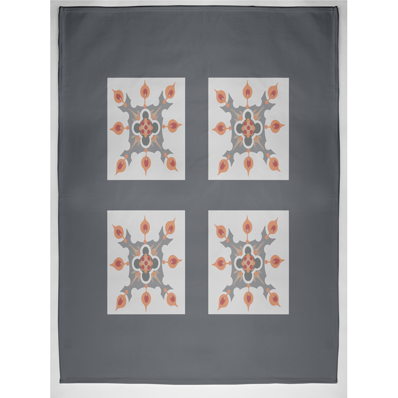 Schueler Plain Weave / Muslin Throw Blanket, Grey