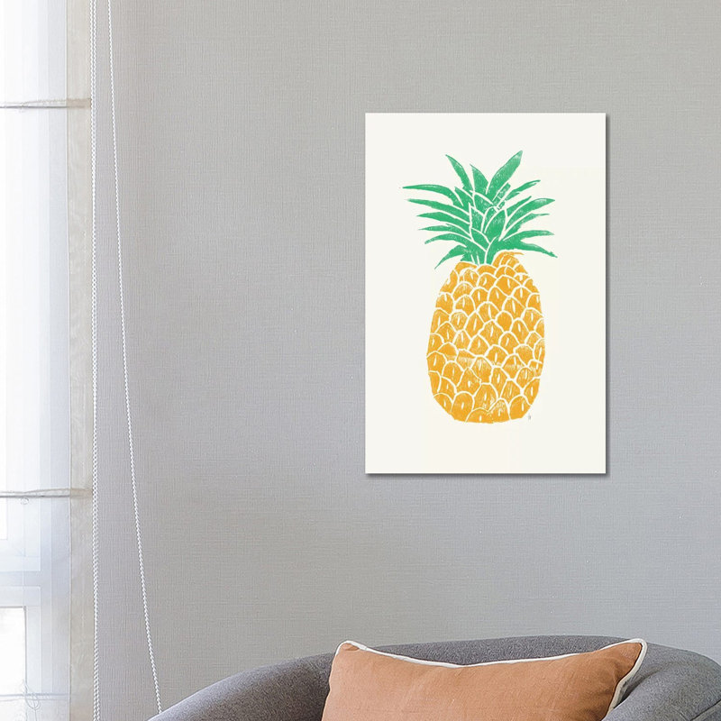 Pineapple by Tracie Andrews - Wrapped Canvas Painting, 66.04 cm H x 45.72 cm W