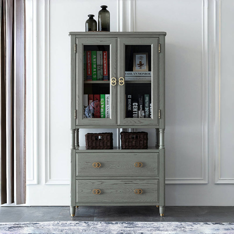 Vitrine American Retro et simple gris