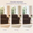 3 Piece Stretch Jacquard Couch Cover, Sofa Slipcover for 2 Cushion Couch, Machine Washable Furniture Protector(Loveseat, Chocolate)-1232154919