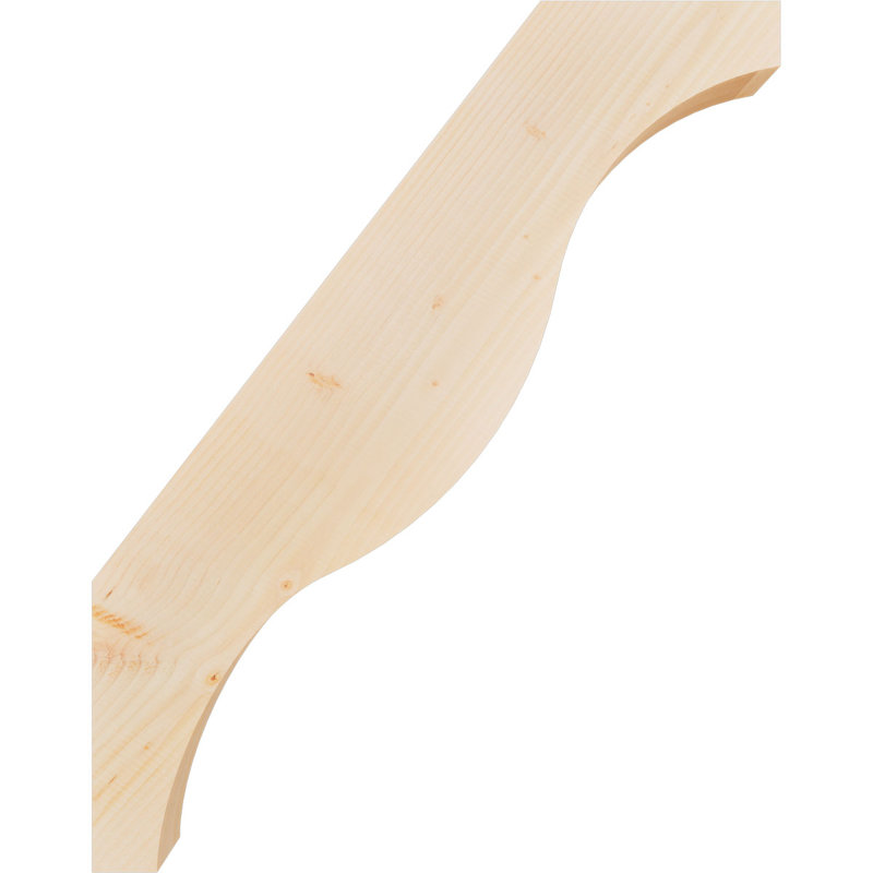 Attelle de genou Funston, Sapin de Douglas, Lisse, H 38 po x l 3,5 po x P 30 po
