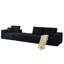 Canapé modulaire 110 po Cloud, canapé désossé, 3 places avec repose-pieds et 2 coussins, parfait