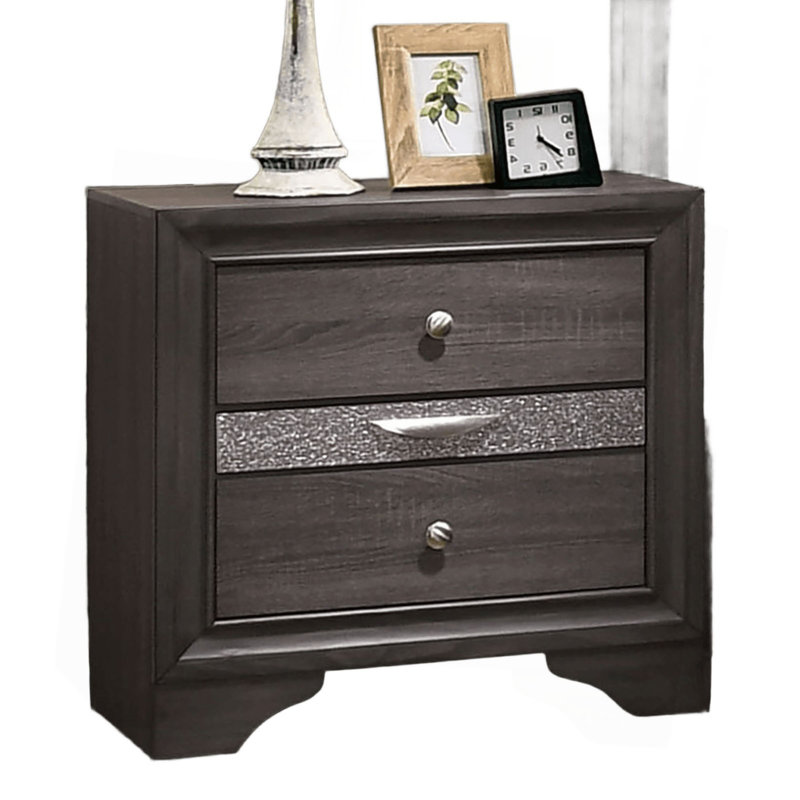 Table de chevet contemporaine 1Pc, Grey