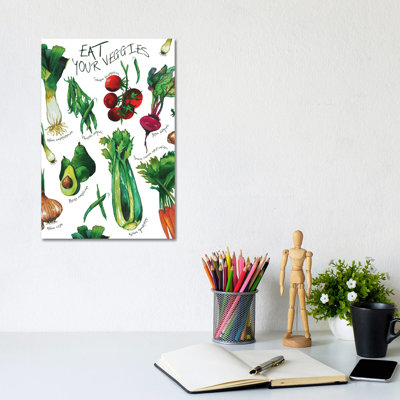 Eat Your Veggies by Elizabeth Medley - Wrapped Canvas Gallery-Wrapped Canvas Giclée