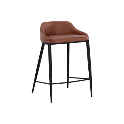 ASTRA Upholstered Stool with Metal Frame