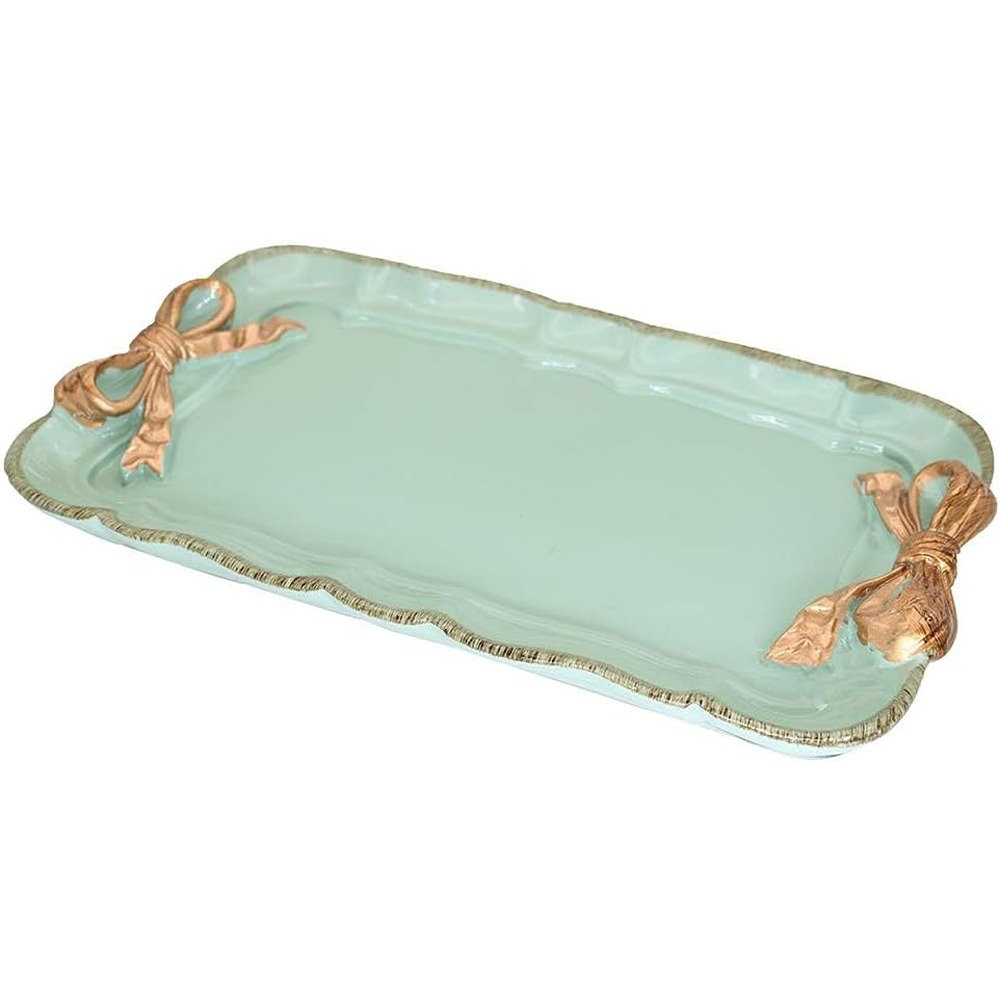 Vintage Decorative Resin Tray, Jewelry And Cosmetic Organizer For Rings, Necklaces, Bracelets, And Earrings