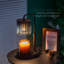 Lampe chauffe-bougie avec minuterie : chauffe-cire noir, hauteur réglable, intensité variable, avec 2 ampoules, décoration moderne style ferme pour la maison, la chambre, cadeau pour femme, anniversaire, pendaison de crémaillère