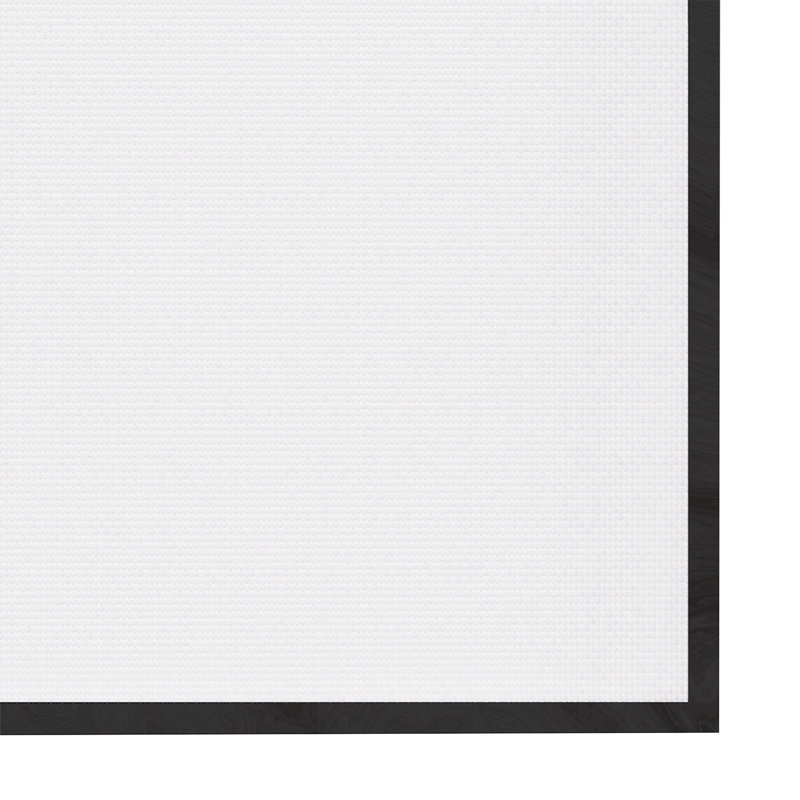 " Festive Ornamental Wreath Minimal Christmas Charm " by Ziwei Li, Black Framed, 17" H x 17" W