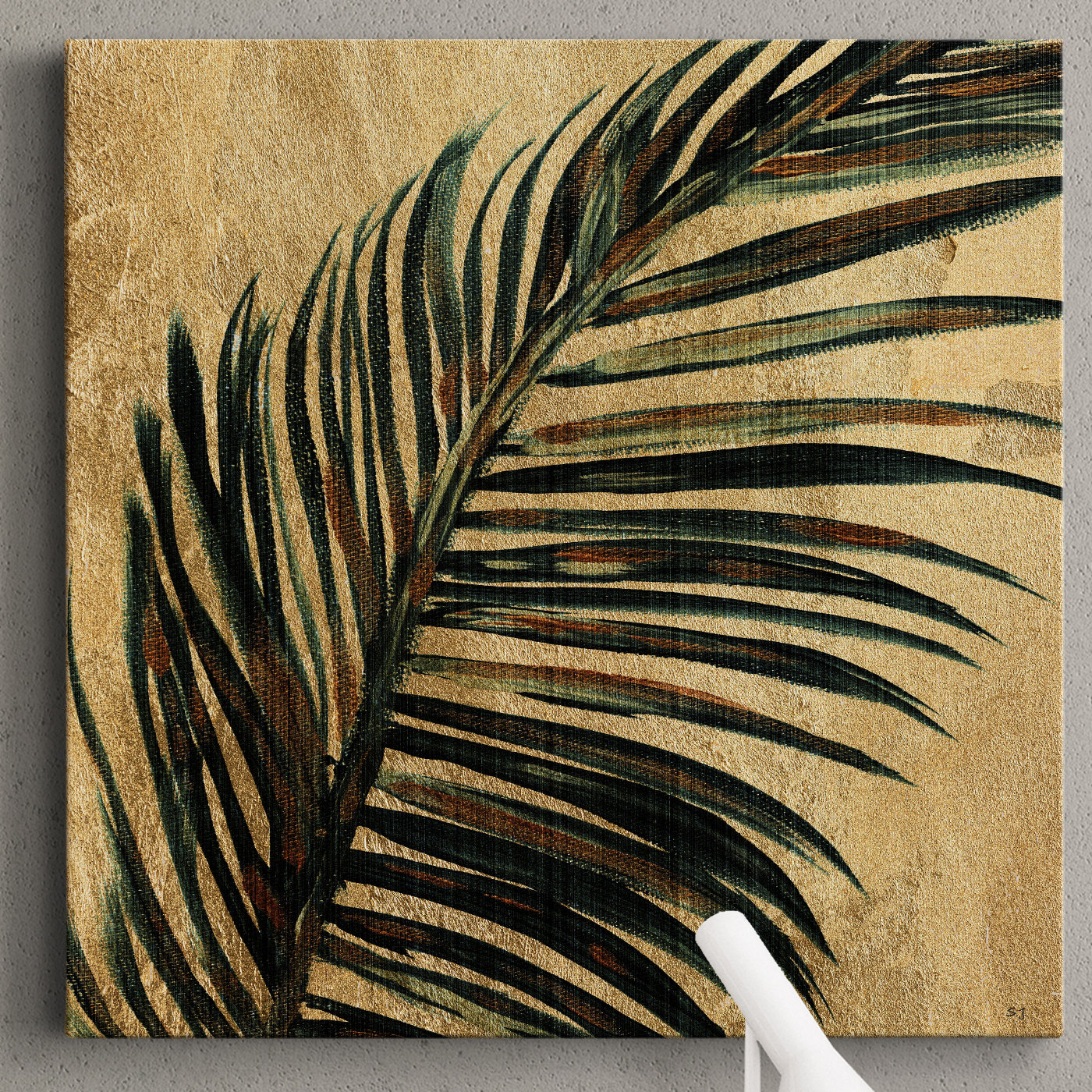 Bay Isle Home™ Lush Palm I - Wrapped Canvas Print | Wayfair