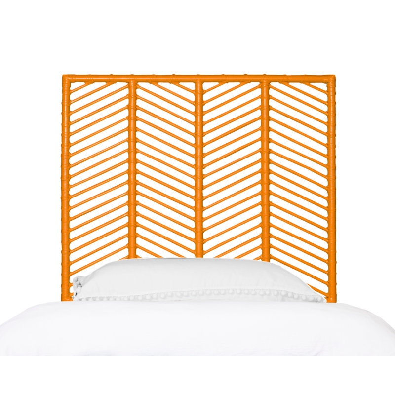 Liam Open-Frame Headboard, Twin, Citrus Orange