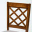Ensemble de salle à manger 5 pièces en tissu gris et bois brun, H 30,00 po x l 34,30 po x P 34,30 po