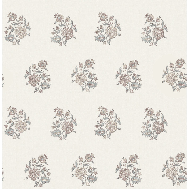 Papier peint à carreaux Overbrook, Gris