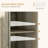Kitchen Storage Cabinet - Gray, Solid Wood Countertop, 3 Drawers, Doors, Adjustable Shelf Modern Sideboard Ideal For Of Utensils, Napkins, Plates, Pots, Pans
